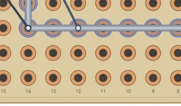 Long return along row O: O9–O14.