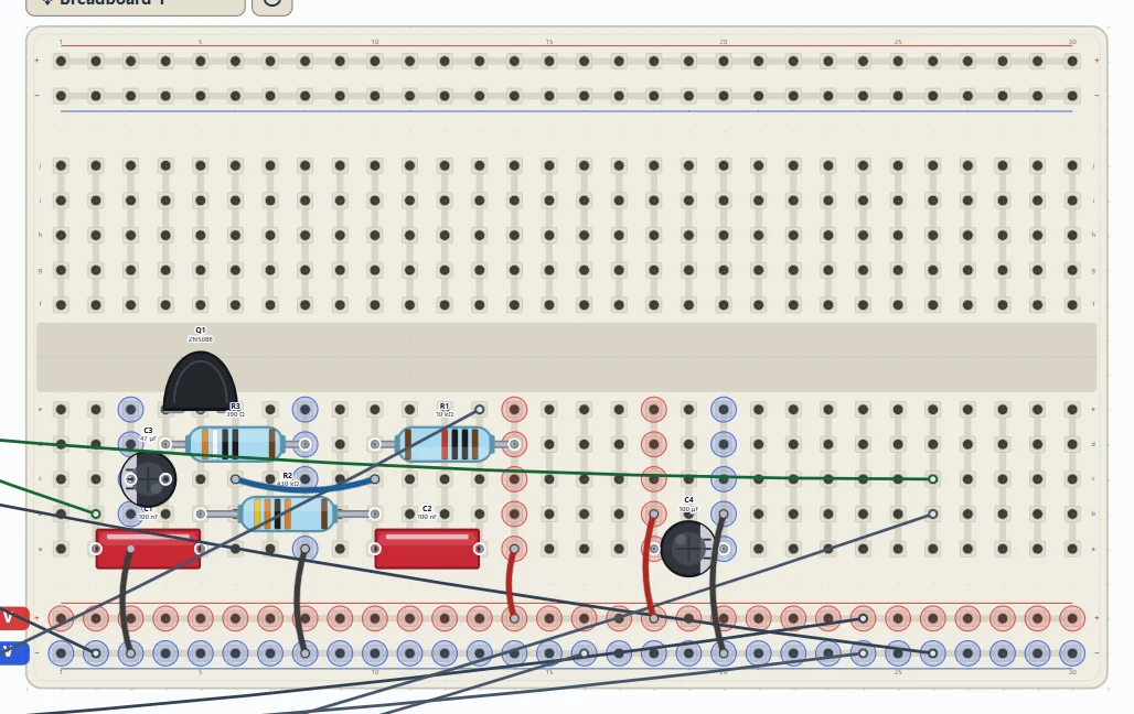 Trace copper, explicit solder paths or breadboard groups; a visual crossing is not a connection.